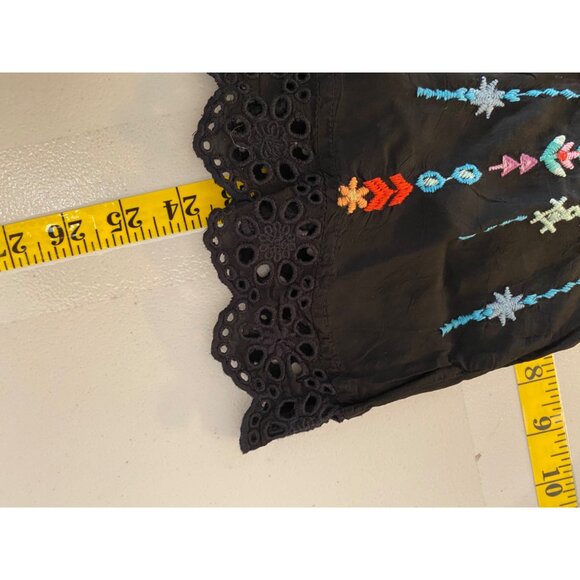 Johnny Was Lulu Hummingbird Heavily Embroidered Tunic Shift Dress Top Boho Small - Picture 9 of 9
